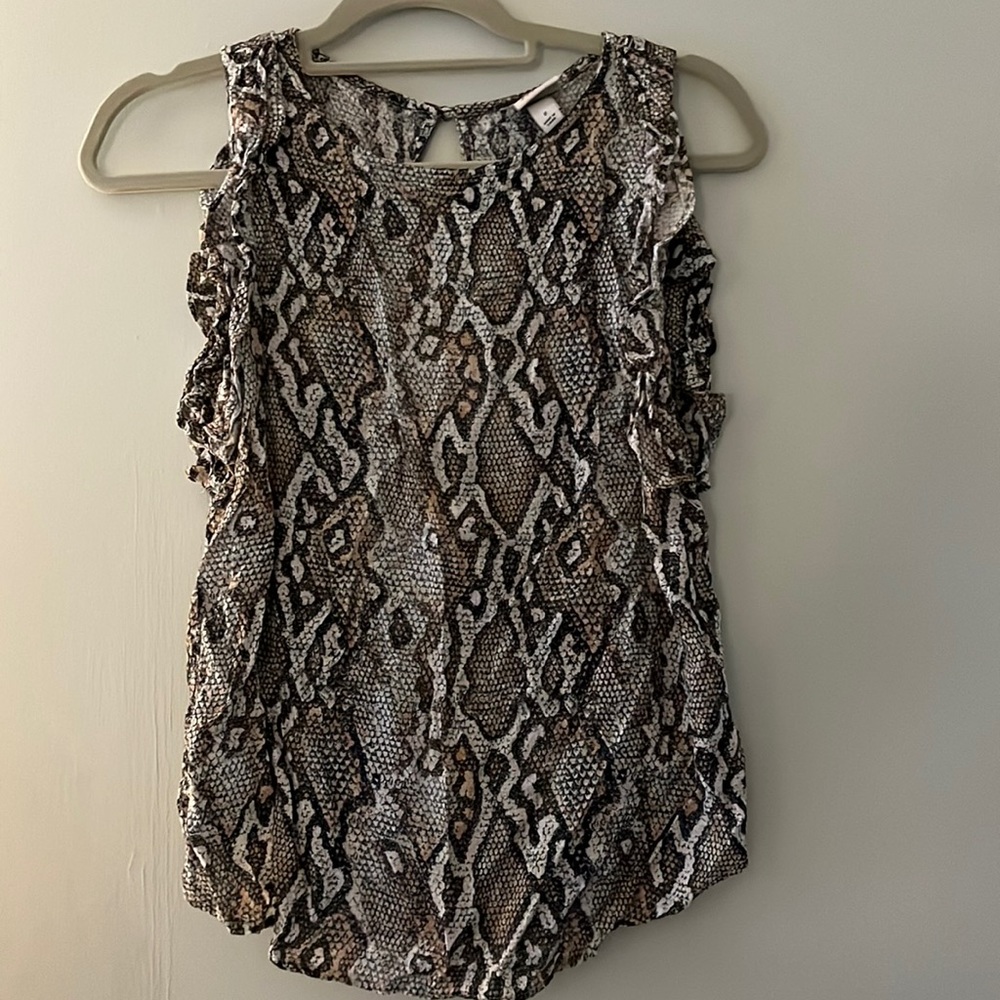 A NEW DAY Snake skin print tank top